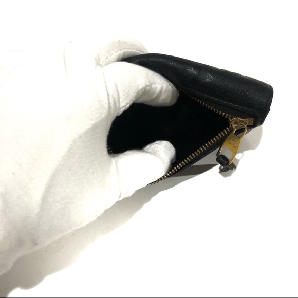 Authentic Louis Vuitton Black Empriente Leather Key Pouch Black Noir Wallet - Picture 8 of 10